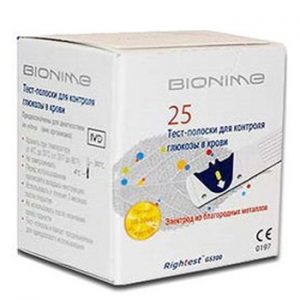 نوار تست قند خون بایونیم Bionime